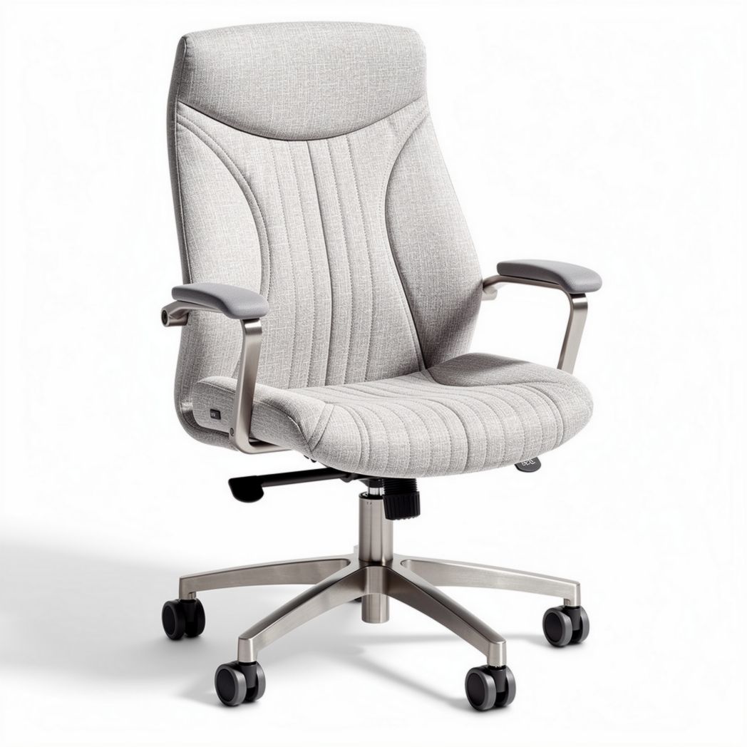 Mesh upholstered office chair with adjustable height and five-star base 50 x 60 x 95cm